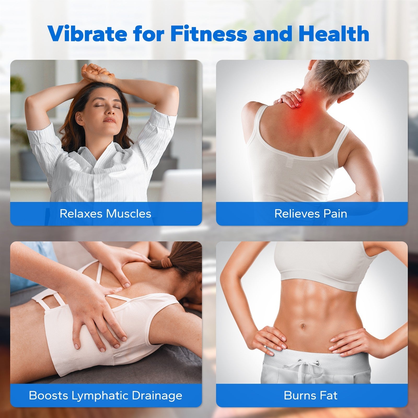 Vibration Plate Exercise Machine — Quiet Home Body Shaper