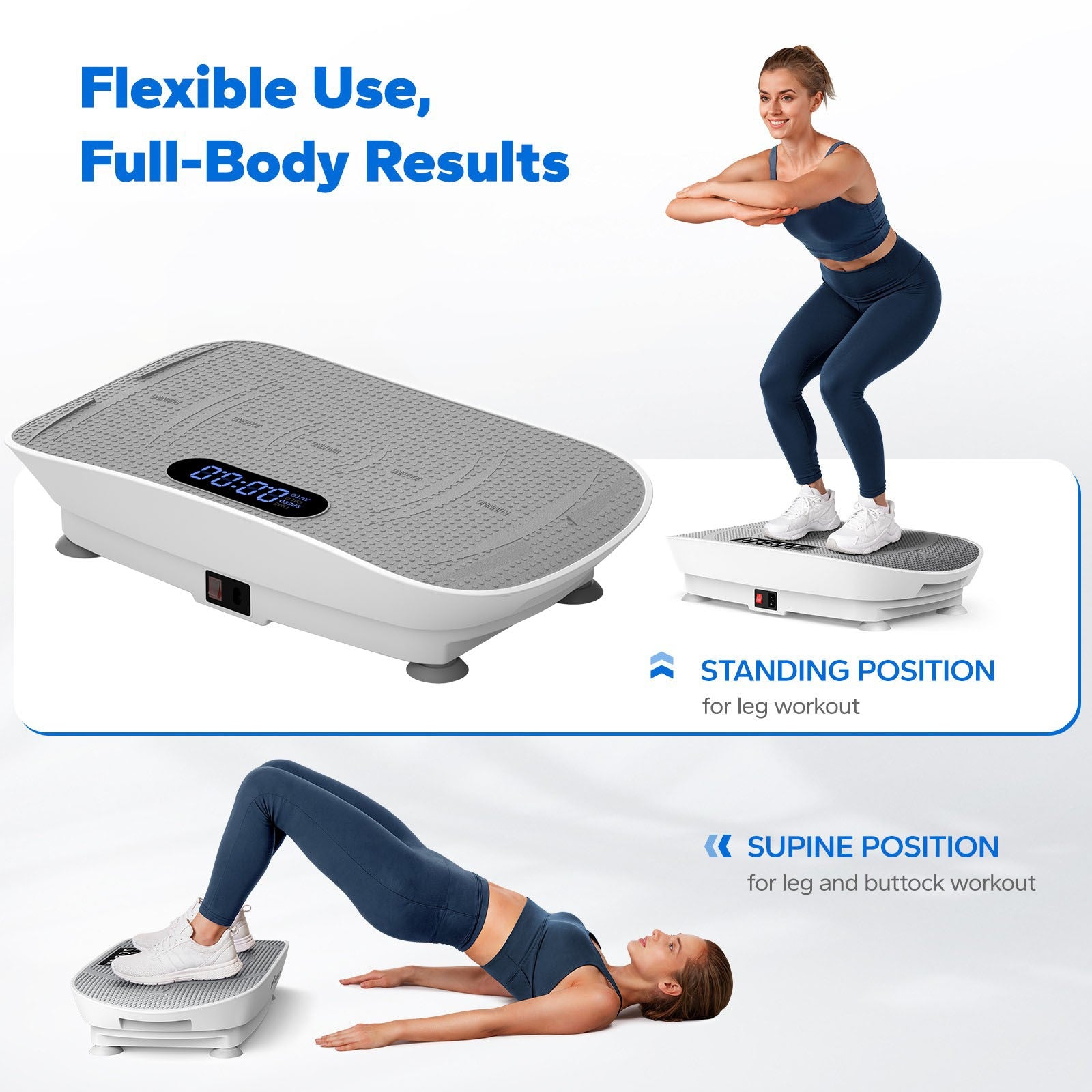 Vibration Plate Exercise Machine — Quiet Home Body Shaper
