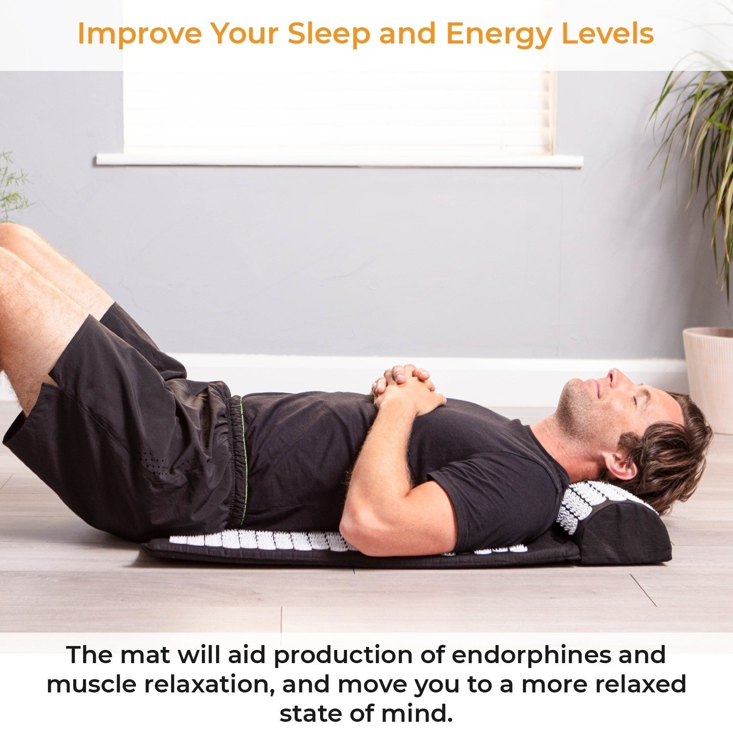 New Premium Acupressure Shakti Massage Mat & Pillow Set Fitness Yoga Massage Mat